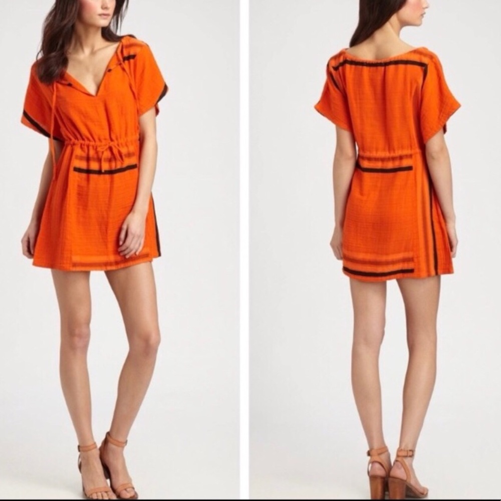 Ace & Jig Turnaround Orange Cotton Tunic Dress S